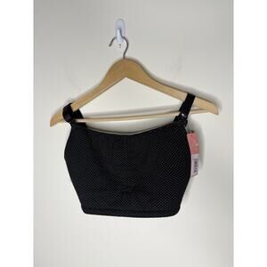Royce Womens Nursing Bra US 32G GG H Wire-Free Blossom 1018 Black Polka Dot NEW